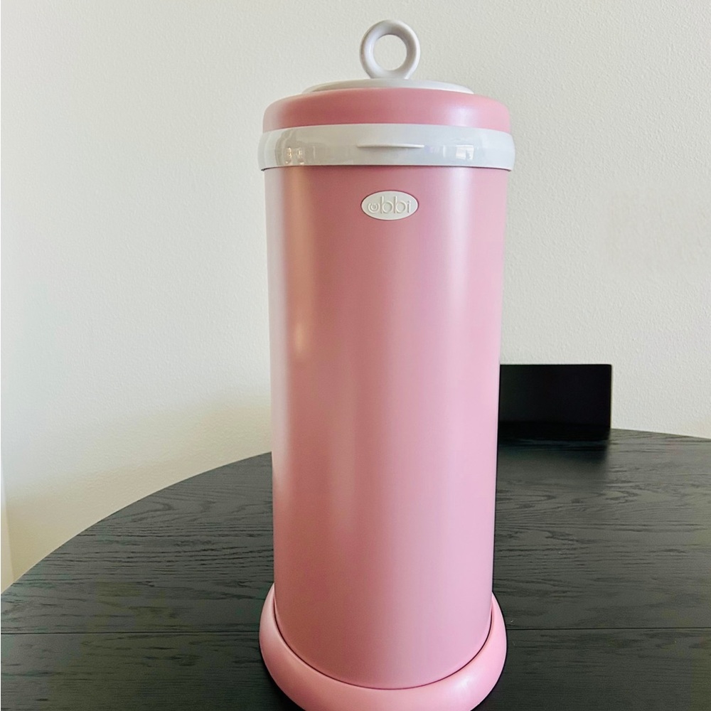 Pink Steel Diaper Pail